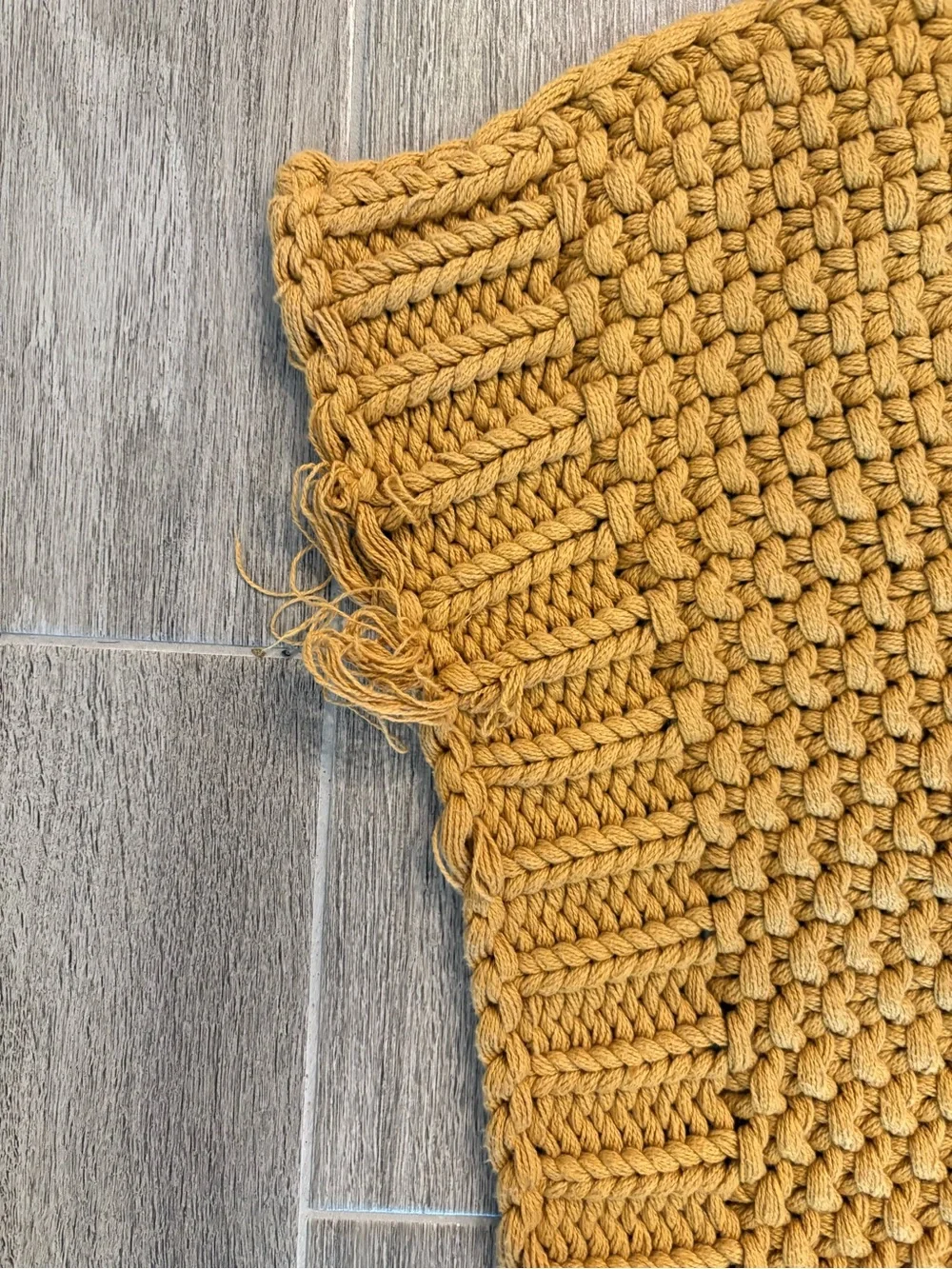 West Elm Chunky Knit Throw Blanket in Mustard